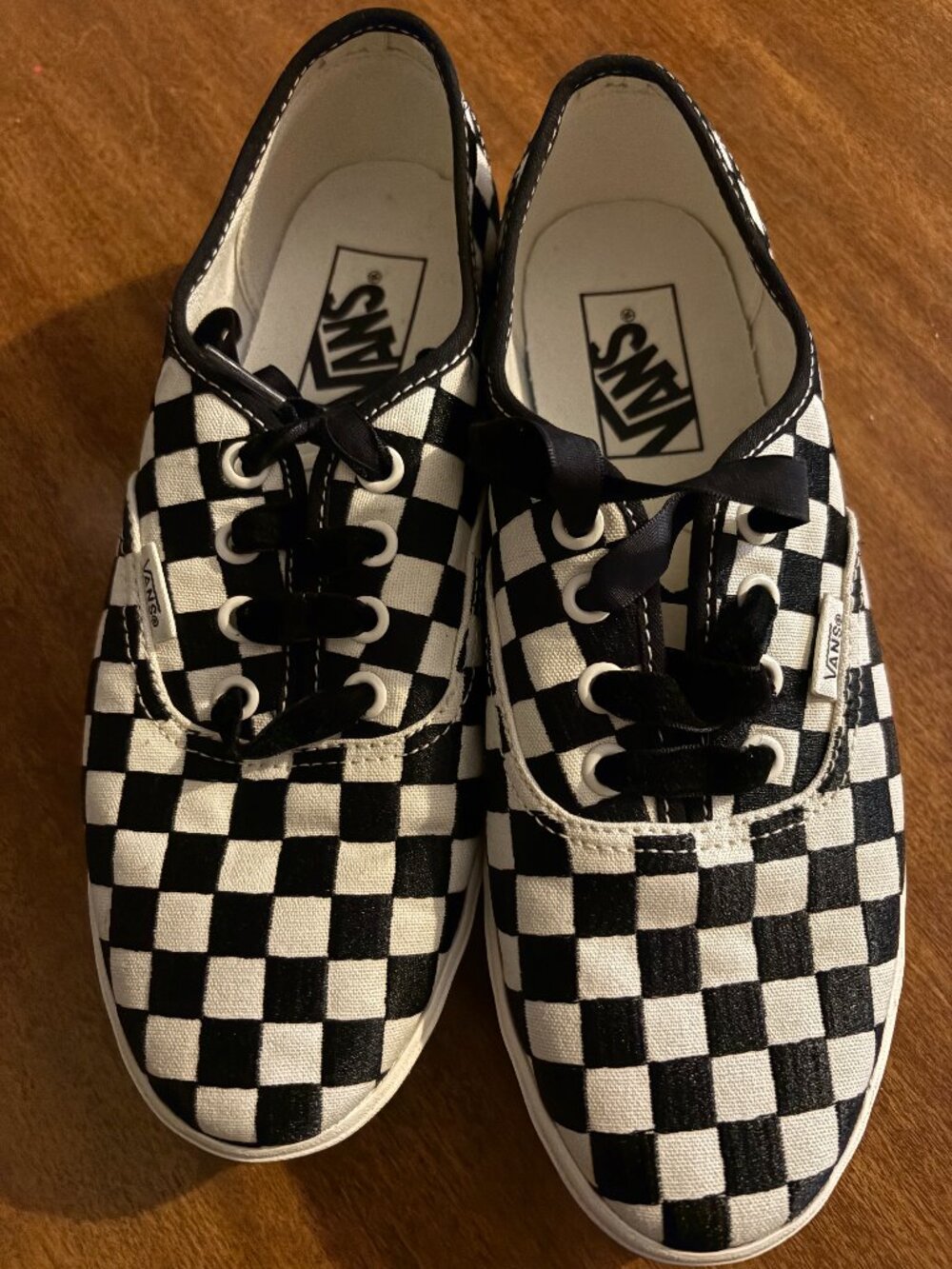 Vans Embroidered Check Shoes